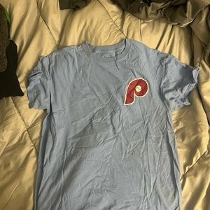 Phillies Mike Schmidt Shirt Medium Powder Blue